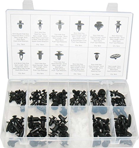 Click Here to See More Images Swordfish 60100 123Pc Auto Body Retainer Fastener Clip Assortment for Nissan