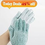 Codream 4 Pair Bath Gloves Double Side Durable Nylon Exfoliating Shower Body Scrubber for Men and Women Dead Skin Cell Spa Massage Gloves