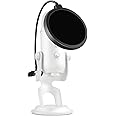Professional Pop Filter,Liyirui 6" Mic Pop Filter,Dual Layered Studio Pop Filter Mask Shield with C-Clamp,360° Gooseneck Clip Stabilizing Arm For Microphone,Boom Arm,Stands (Pop Filter Only)
