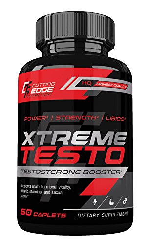Xtreme Testo Testosterone Booster for Men for Strength, Muscle and Libido Enhancement with Horny Goat Weed, Maca and Tongkat Ali - 60 Caplets