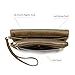 Wallets for Women Card Case Multi Clutch PU Leather Credit Card Organizer Brown