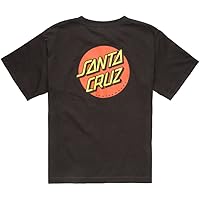 SANTA CRUZ Men's S/S T-Shirt Classic Dot Skate T-Shirt - Black