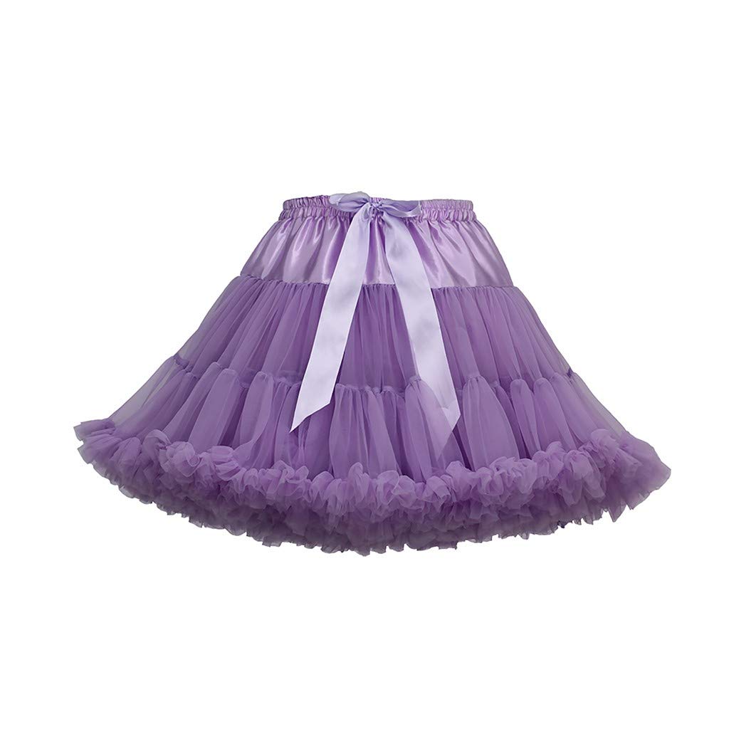 Women's Tutu Skirts Pleated Gauze Dancing Short Skirt by KLGDA
