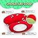 H HOMEWINS Travel Pillow for Kids,Cute Animal Toddler Neck Pillow for Boys Girls,Soft Neck Head Chin Support Pillow,Travel Accessories for Airplane, Car, Train,Recline(Strawberry)