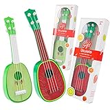 Johouse Children Kids Learn Guitar,2 Set Cute Mini Fruit Guitar Musical Instrument Toy