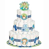 Boy Monkey Baby Shower Diaper Cake Kit, 25pc