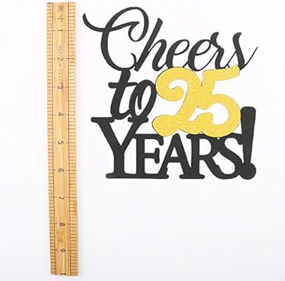 Amazon Com Lveud Happy Birthday Cake Topper Black Font Golden