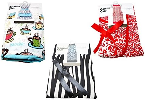 Gourmet Club Fabric Hostess Apron, Assorted Styles, 1-apron