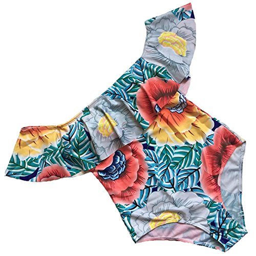 PiePieBuy Women A-Line Off Shoulder Sexy Ruffle Flounce Bikini African Swimsuit Swimwear Bathing Suit