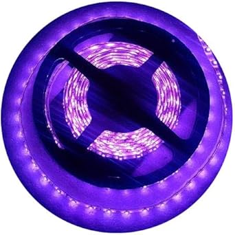 luz ultravioleta negra tiras led uv 5m