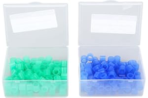 ANGGREK Dental Color Code Ringsb, 200pcs Color Code Rings Silicone Easy Clean Dental Color Code Rings for Distinguish and Dental Instruments