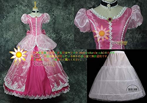 Amazon ディズニー 新しいスタイルシンデレラプリンセスピンク コスプレ衣装 パニエ コスプレ 仮装 通販