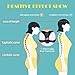 Posture Corrector for Women & Men Under Clothes Adjustable Shoulder Belt for Slouching & Hunching Upper Back Brace Posture Clavicle Strap Pain Relief (Black, S)