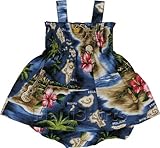 RJC Baby Girls Hibiscus Hawaiian Island Elastic Tube Top 2pc Set
