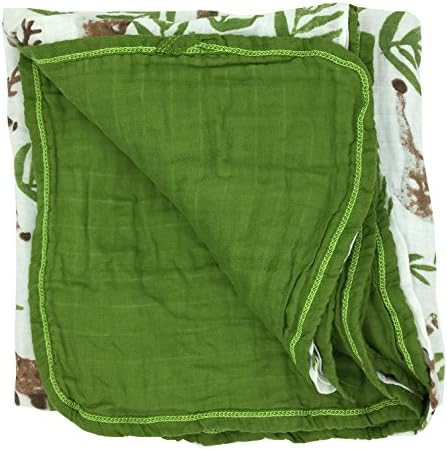 HGHG Bamboo Cotton Muslin Stroller Blanket - 4/6 Layers Muslin Cotton Blanket