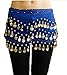 VISKEY Fashion Chiffon Belly Dance Waist Chain with Golden Coins in 3-Layers,...