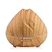 Aromatherapy Essential Oil Diffuser, 300ml Wood Grain Ultrasonic Cool Mist Whisper-Quiet Humidifier, Waterless Auto Shut-off with LED Lights and 4 Timer Settings for Yoga, Spa, Office, Home, Bedroom