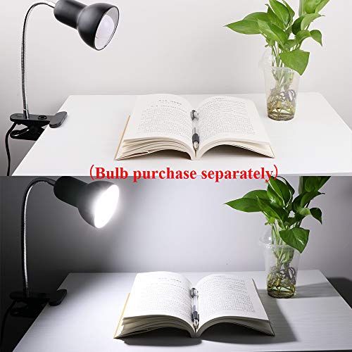 Desk lamp,360° Rotation Clip on Lamp Portable Book Reading Light,Clamp