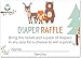 50 Diaper Raffle Tickets for Baby Shower Boy or Girl (50 Pack) - Bring a Pack of Diapers to Win a Prize - Baby Shower Invitations Inserts Request Cards Games Decorations Supplies - Woodland