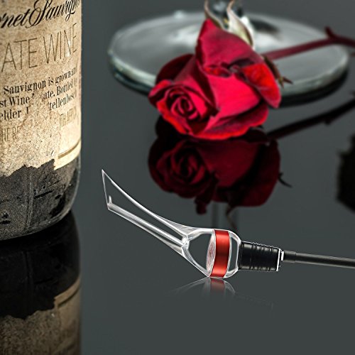 Baen Sendi Wine Aerator Pourer - Aerating Wine Pourer - Premium Wine Decanter (Red(parrot)) - Thumbnail 5