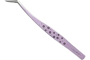 Scrapbooking Craft Tweezers with Curved Tip Portable Stainless Steel with Ergonomic Handle for Scrapbooking Rustproof Steel S