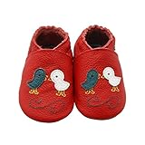 Sayoyo Baby Chicks Soft Sole Leather Infant Toddler Prewalker Shoes