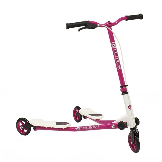 Yvolution Yfliker F1 Scooter Pink Three Wheeled