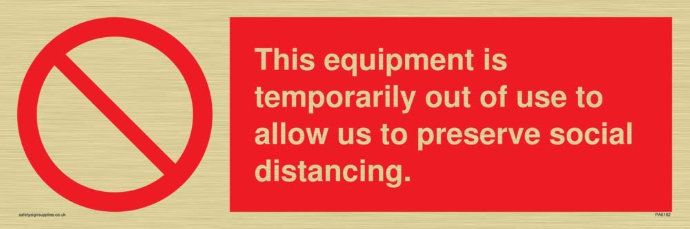 This equipment is temporarily out of use to allow us to preserve social distancing.