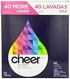 Cheer Powder Detergent Fresh Clean Scent, 80 Loads, 113-Ounce(Packaging May Vary)