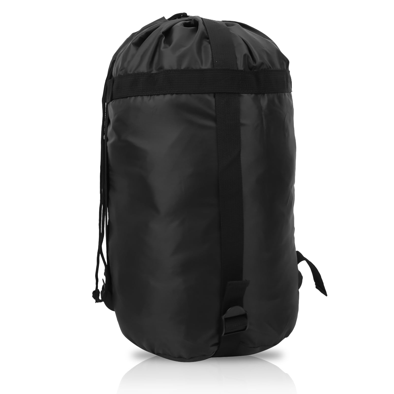 43x23cm/16.9x9.1in Nylon Compression Stuff Sack, Outdoor Nylon Large Sleeping Bags Storage Stuff Sack Organizer Compression Storage Bag for Camping Hiking Backpacking