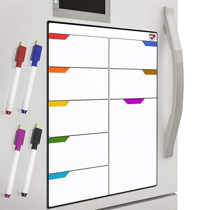 DUTISON Pizarra Planificadora de Comida y Plan Pizarra Blanca ...