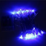 ER CHEN(TM) 3M 30 LED Battery Operated Christmas Wedding Fairy String Lights, Blue
