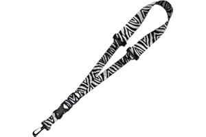 Killer-Q Saxophone Strap - Stylish Quick Release, Adjustable Sax Neck Straps, Black Zebra