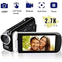 Video Camera Camcorder, ElecRat 24MP HD Interpolation 1080P Digital Video Camera 18X Digital Zoom 3.0 HD Touch Screen Digital Camera Recorder