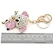 Cooplay Cute Lovely Koala Bear Animal Diamond Crystal Rhinestone Gold Crystal Keychain Charm Pendent Beautiful Accessories the Best Gift for Girl Women Purse Handbag Bag Keyrings (Purple)