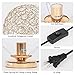 Crystal Ball Table Lamp - HAITRAL Vintage Modern Night Light Lamp, Nightstand Decorative Room Gold Desk Lamp for Bedroom, Living Room, Kitchen, Dining Room (HT-BD012G)