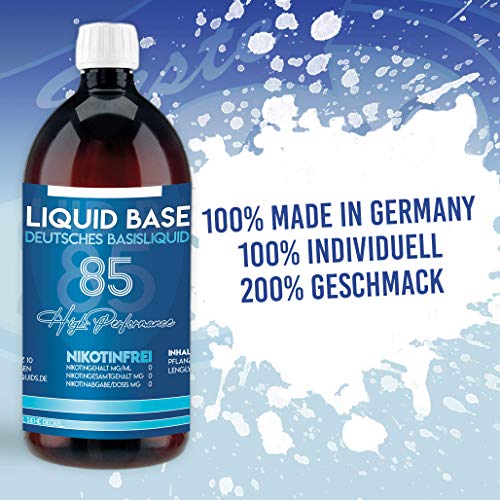 Erste Sahne Basen mit einzigartiger 85% VG / 10% PG / 5% H20 Mischung | Basis zum Mischen von E Liquid | Nikotinfrei… – Bild 4