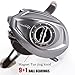 Sougayilang Magnetic Tuned Brake Low Profile Baitcasting Fishing Reel Left/right Hand