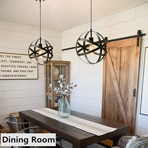 1 KingSo+Industrial+Spherical+Chandelier+Farmhouse