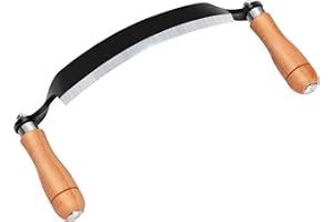 BEENDOU 10'' Draw Knife,Draw knife debarking tool,Curved Draw Knife,Draw Shave Tool Debarking Hand Tool,ergonomic handle,simple and effortless to use,bark stripper tool