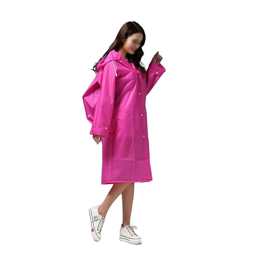 Transparenter und wiederverwendbarer wasserdichter tragbarer Regenmantel für Erwachsene mit Rucksack wasserdichtem Poncho (Co