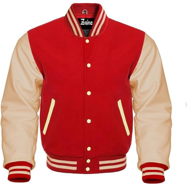 Varsity Letterman Baseball Bomber Retro Vintage Jacket Wool