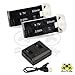 2 X 520mAh Battery for Hubsan X4 H107C Plus (H107C+), H121T & External Charger - (2 Batteries Set)
