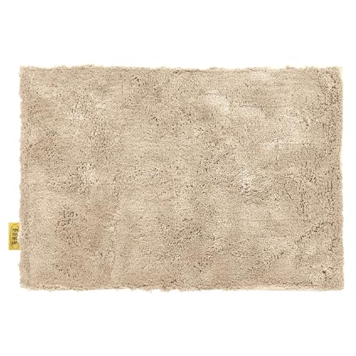 オカ(OKA) 乾度良好Dナチュレ バスマット 約45cm×65cm ベージュ ( 吸水 速乾 かんどりょうこう 洗える 小さい 足拭きマット 風呂 滑り止め )