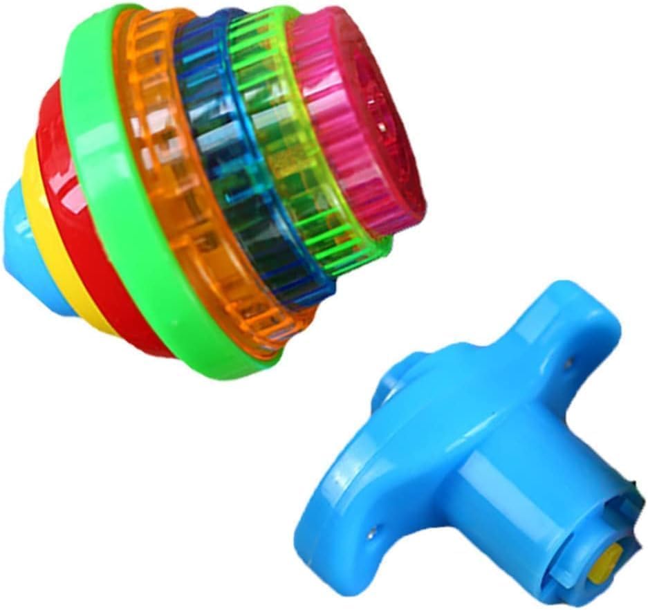 Multicolour Spinning Top Light up Flashing Spinning Tops Gyroscope with Light up Top Spinner Light Up Spinning Top for Gift