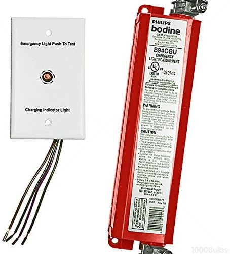 Bodine B94CGU - Emergency Backup Ballast - 90 Min. - Operates 1 18-42W 4-pin CFL Lamp - 120/277 Volt