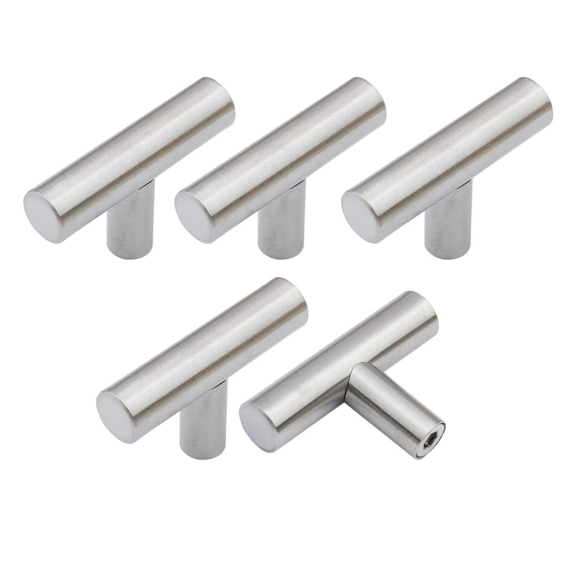 Best round t bar black nickel cabinet pulls