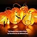 OurWarm Halloween Lights 10LED Pumpkin String Lights Battery Powered Orange Lanterns for Halloween Party Indoor Outdoor Decorations, 4 Ft