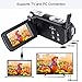 Camera Camcorder, Besteker 1080P Recorder 24M 16X HD Digital Zoom Video Camcorder 2.7 Inch LCD and 270 Degree Rotation Screen (Black)