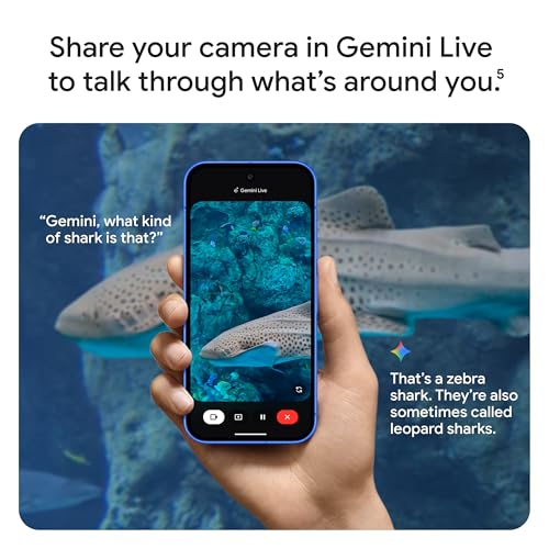 Google Pixel 10 - Unlocked Android Smartphone - Gemini AI Assistant - Advanced Triple Rear Camera, Fast-Charging 24+ Hour Battery, and 6.3